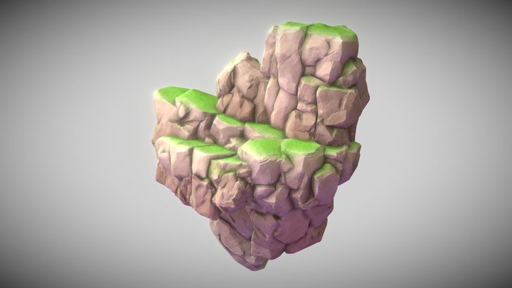 Stylized Cliffs 3D Model