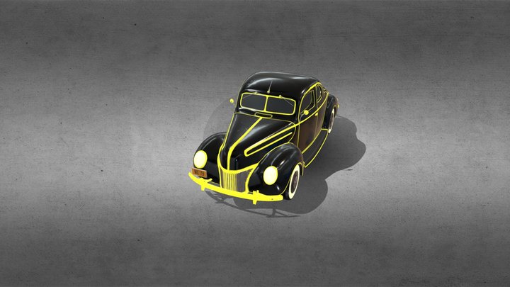 CleanTexturecar 3D Model