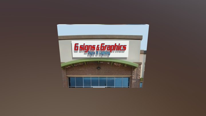 Channel Letters With Background Plate 3D Model