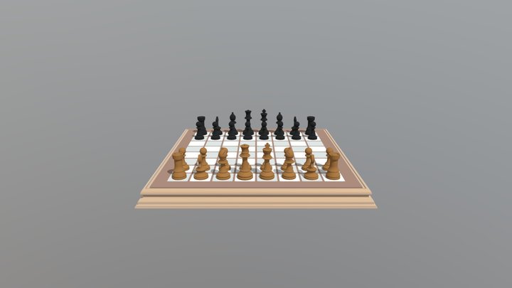 Chess Board - 3D Model by brumazzi