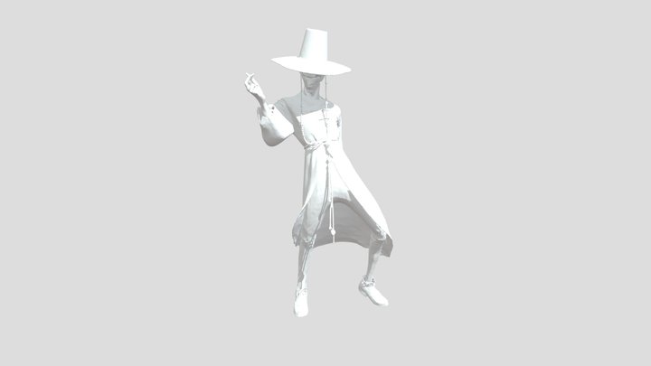 Sorcerer in the Shadows 3D Model