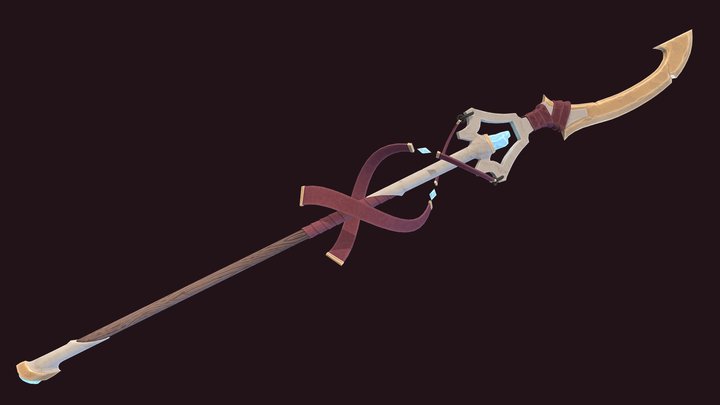 Stylised Glaive 3D Model