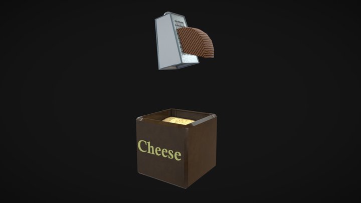 Metal Cheese Grater 3D model
