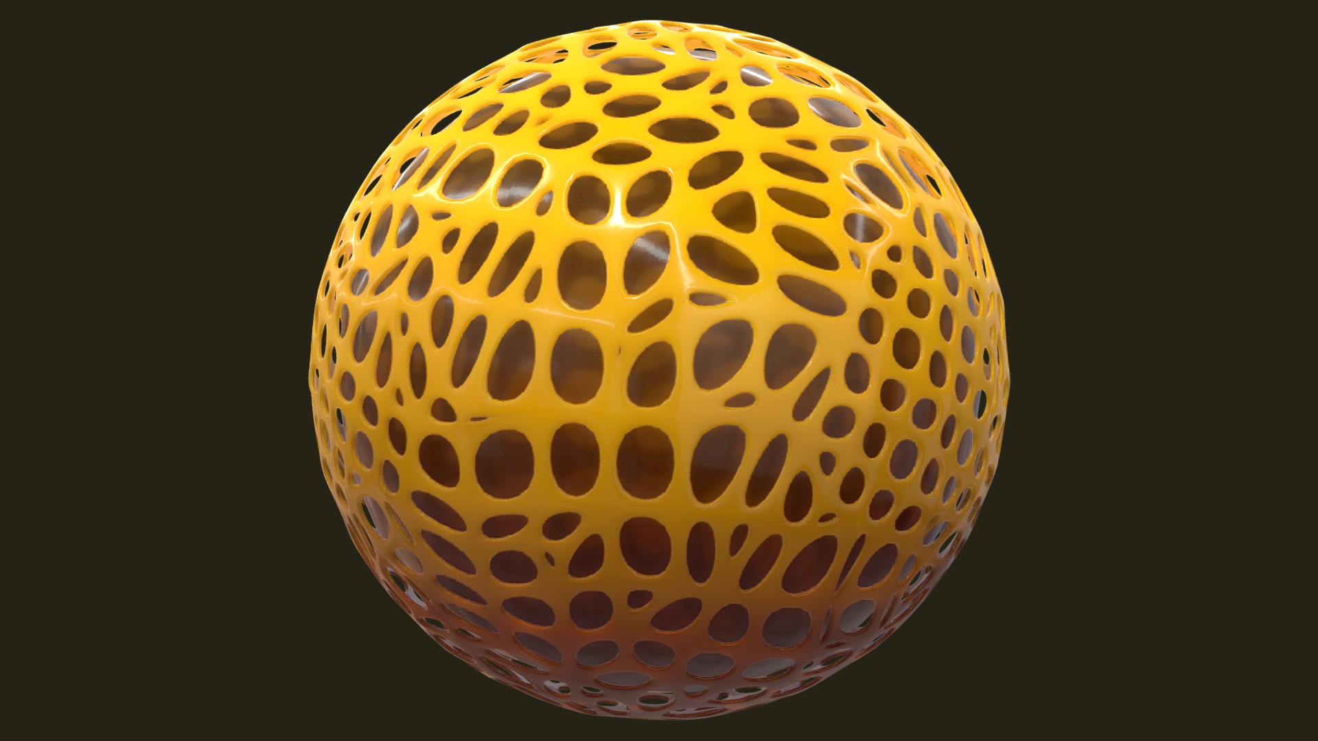 3D model Sphere Design - This is a 3D model of the Sphere Design. The 3D model is about a circular object with holes in it.
