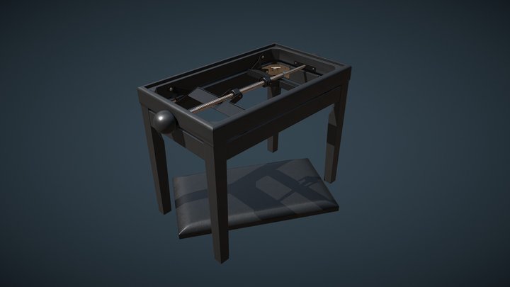 Piano Bench 3D Model