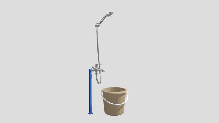 Shower (bathroom props) – Kostenloses 3D-Modell STL