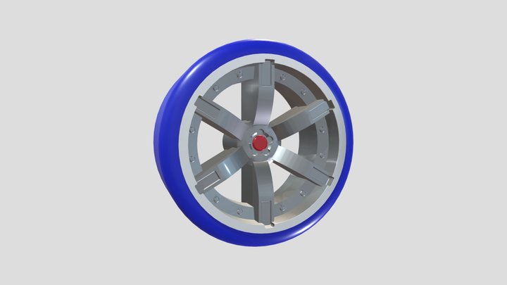 Hot Wheels CM6 wheel (AcceleRacers) 3D Model