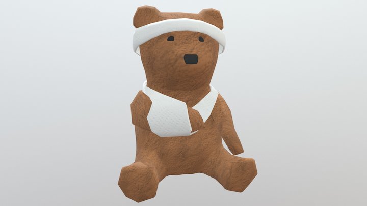 Bandage Bear 3D Model