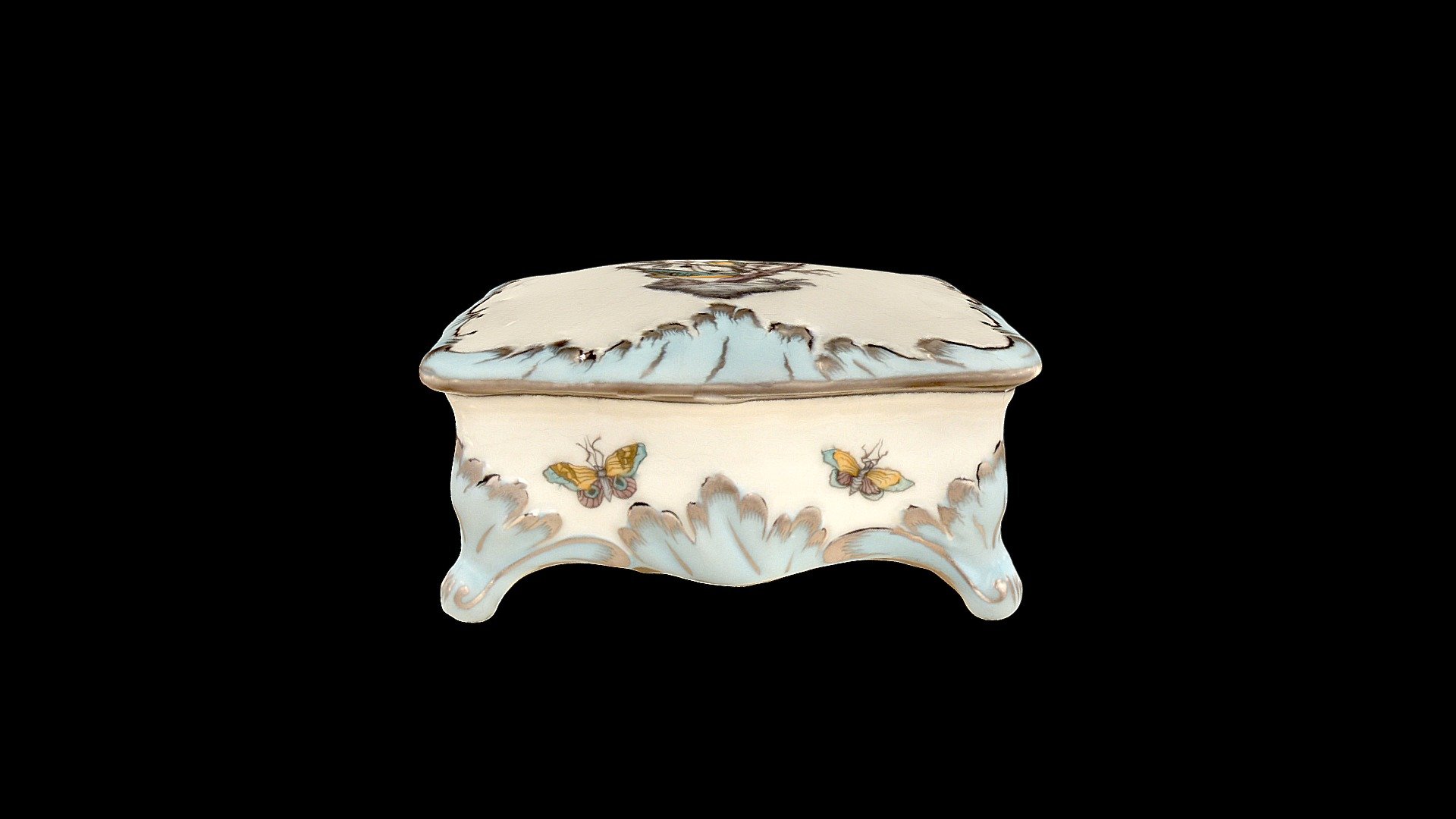 Music box 07849091 E529 3D model by Herend Porcelain Manufactory