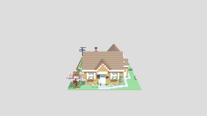 Lego House 3D Model