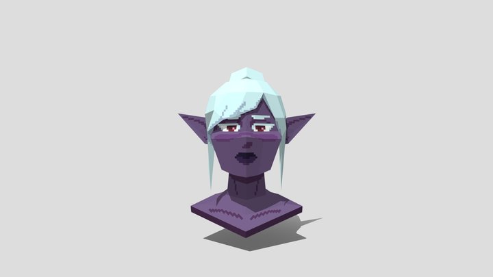 Drow Girl 3D Model