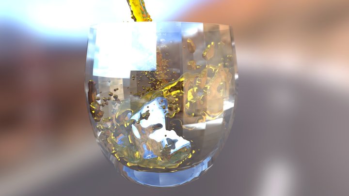 drink gold 3D Model