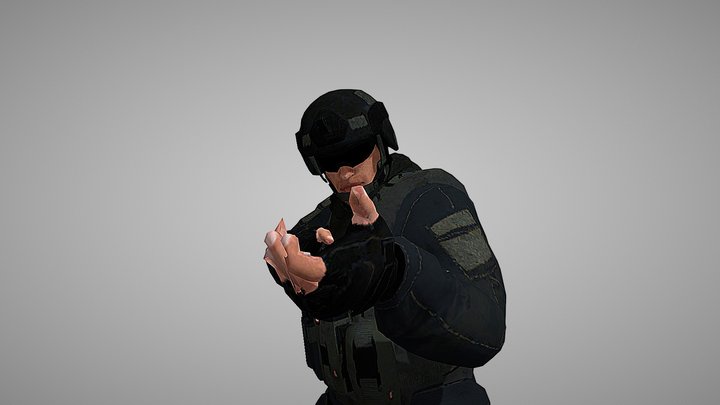 Soldier_1 Combat Online 3D Model