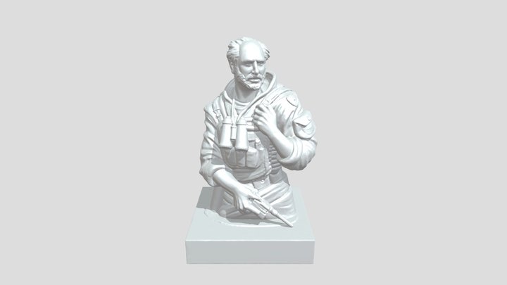 Statue of a Soldier Monte Melkonian 3D Model