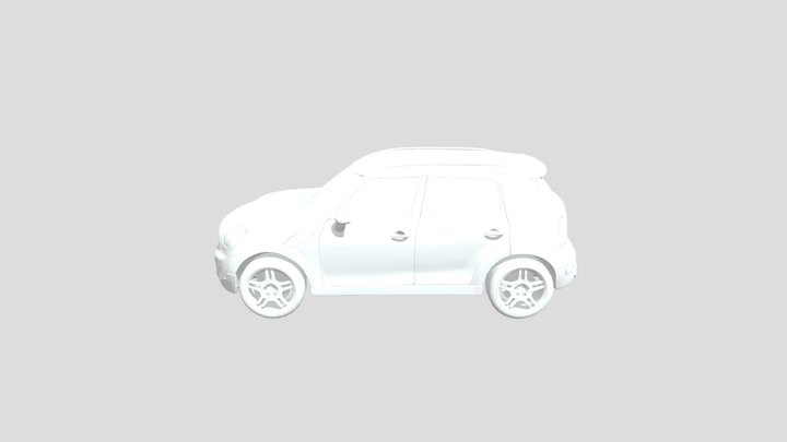 Mini Cooper Lowpoly 3D car model for AR/VR 3D Model