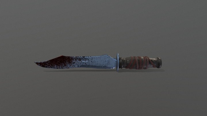 Bloody Knife 3D Model