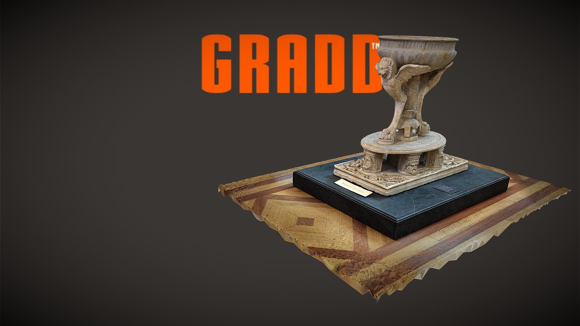 3D model GRADD Model, The Trentham Laver, British Museum - This is a 3D model of the GRADD Model, The Trentham Laver, British Museum. The 3D model is about a statue on a table.