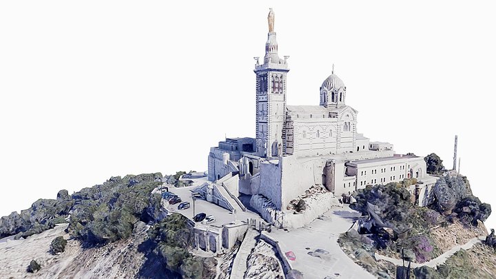 Notre Dame,Garde,basilica,scan,marseille,map 3D Model