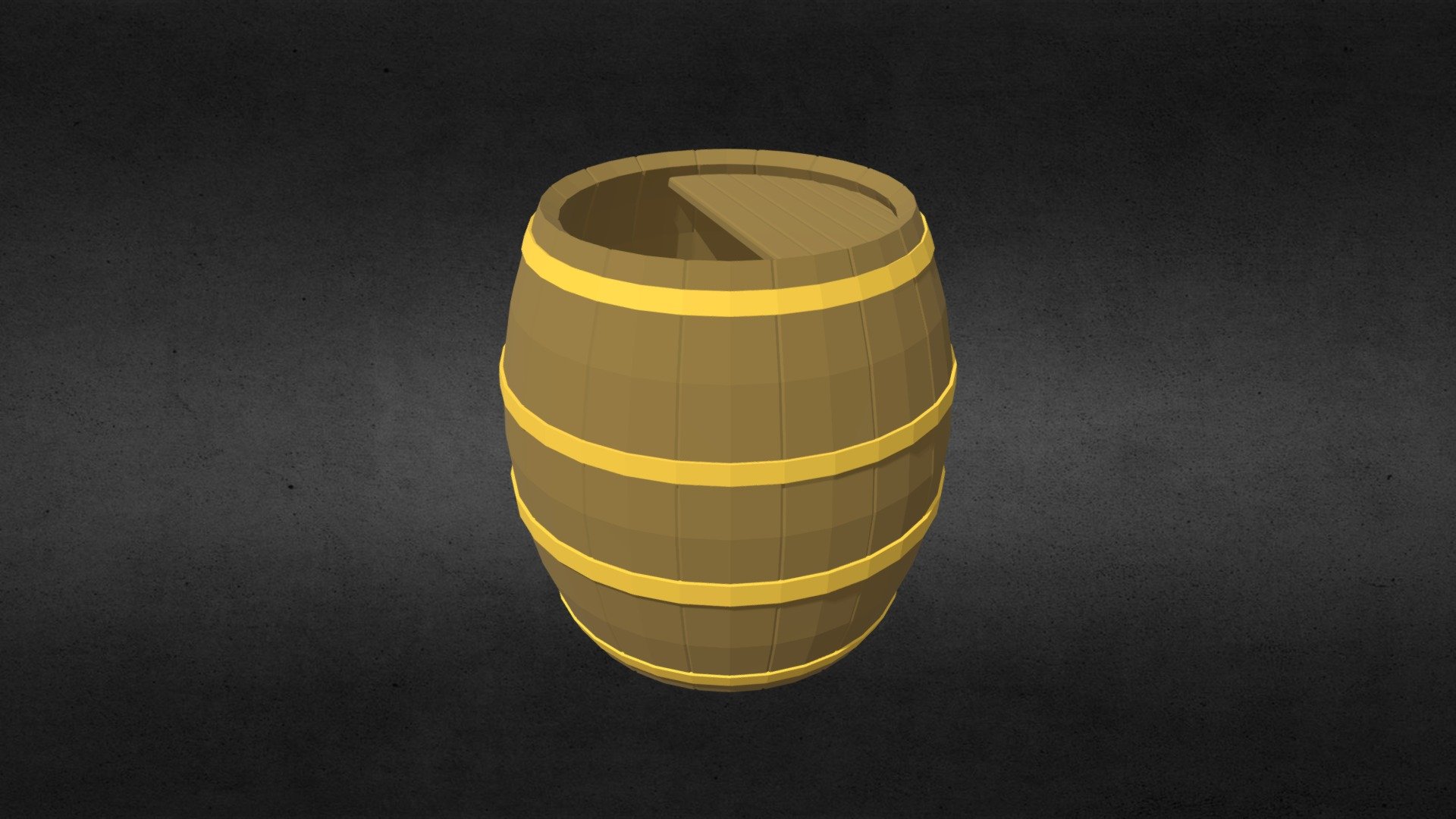 Simple low-poly Barrel