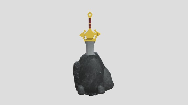 Sword In The Stone 3D Model