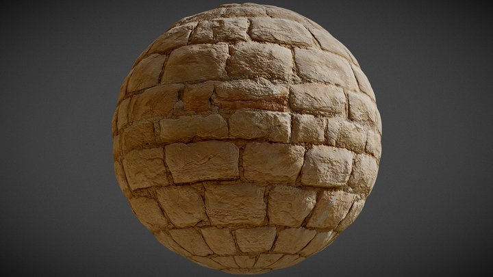 Brick Wall - 4k PBR Textures 3D Model