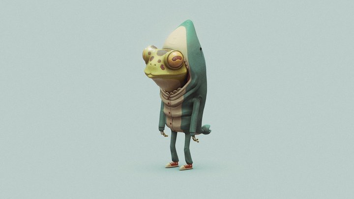a frog or a shark 3D Model
