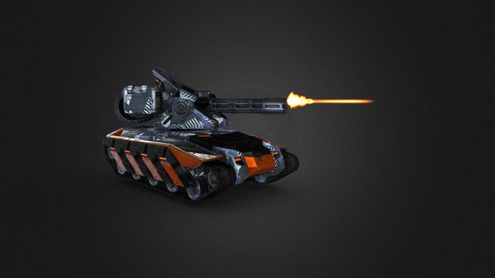 Tank from Tanki X 3D Model