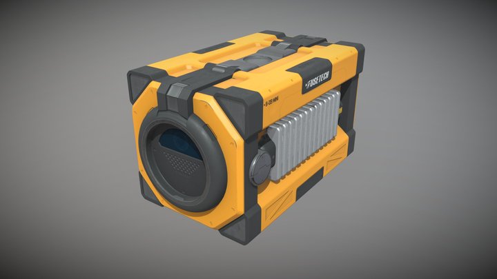 Sci-Fi Container 3D Model
