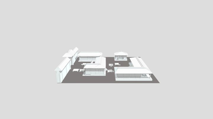 Clay Model, Traditional Korean House 3D Model