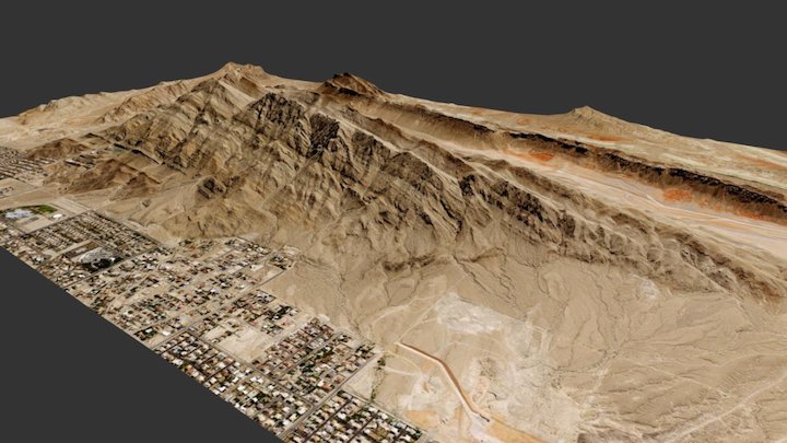 Frenchman Mountain, NV 3D Model