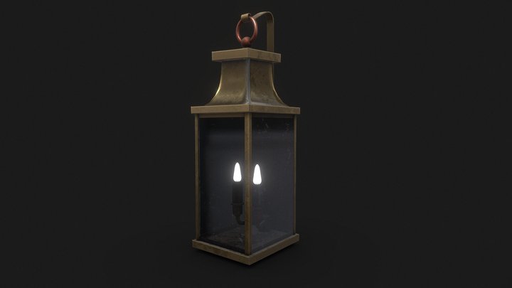 Vintage fantasy lantern 3D Model