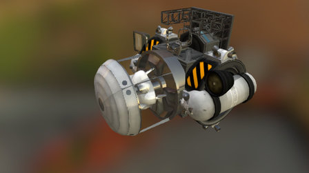 Orbital construction vehicle 3D Model