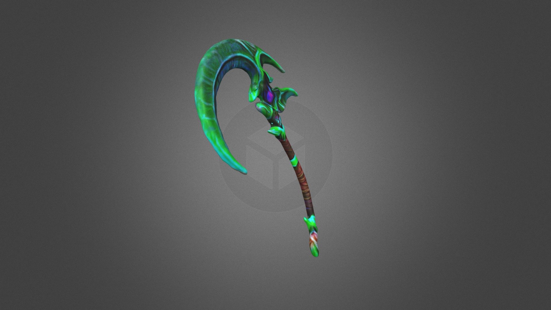 Stylized Emerald Scythe - Buy Royalty Free 3D model by cemdemir9199 ...