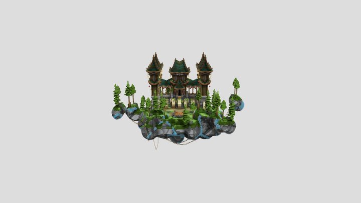 Minecraft Japan Smal Lobby - OrnationTeam 3D Model
