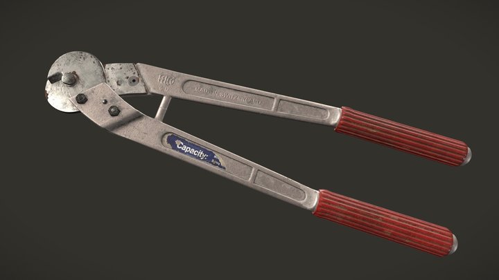 Felco C12 Wire Cutter 3D Model