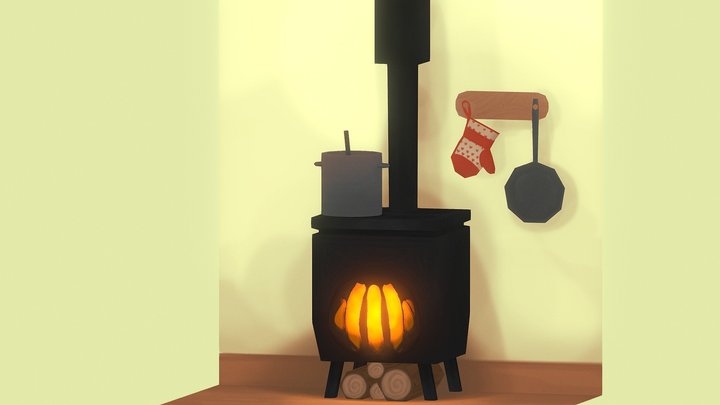 Old school oven 3D Model