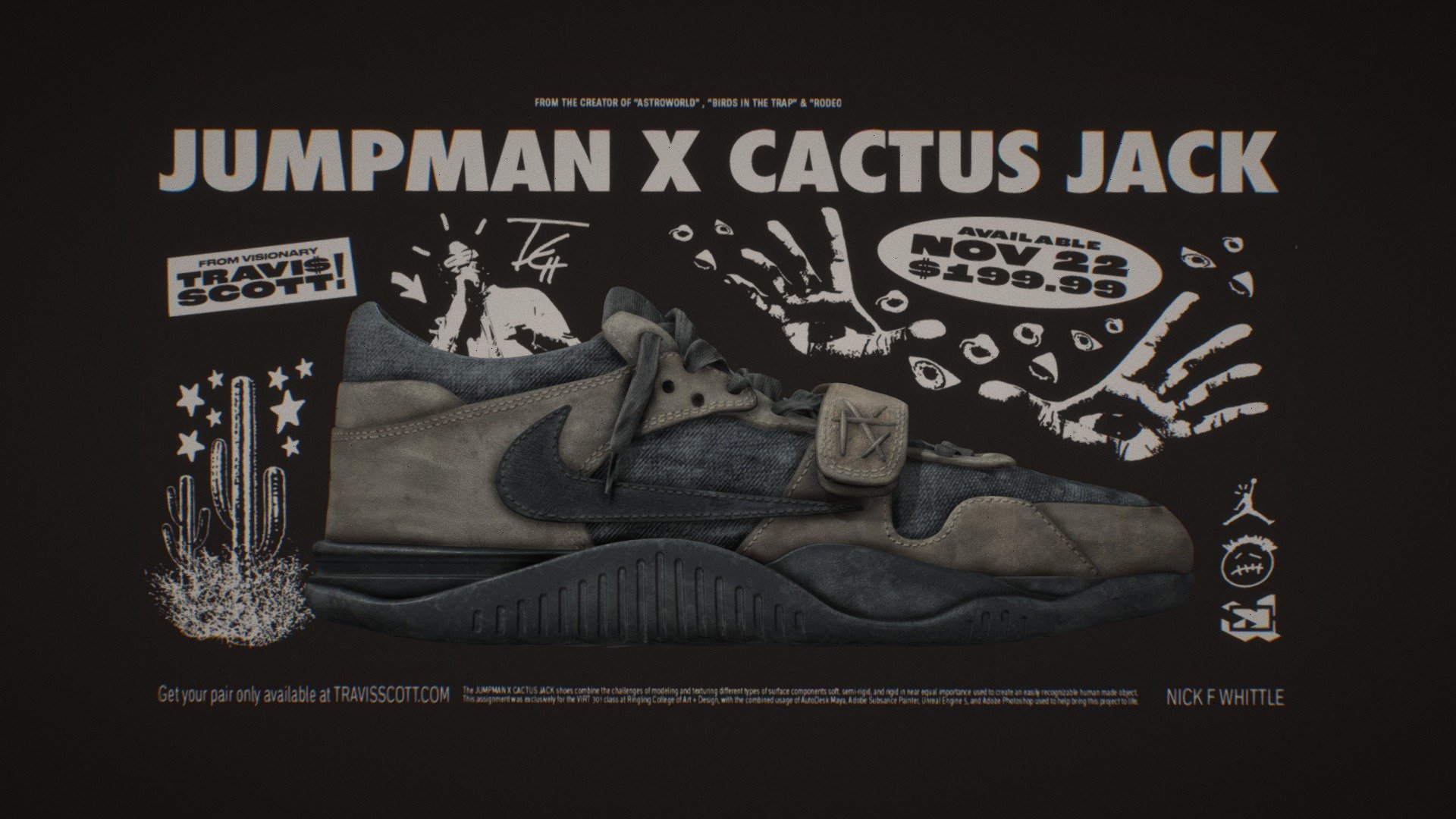 JUMPMAN X CACTUS JACK - Download Free 3D model by nwhittle