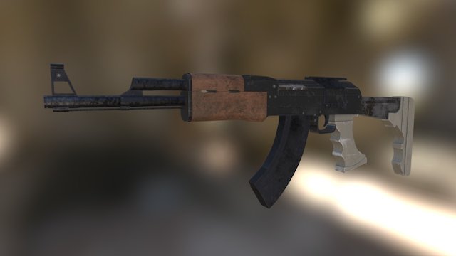 Near Future AK Assault Rifle 3D Model