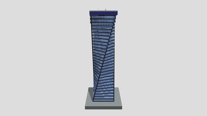 Spiral Skyscraper 3D Model