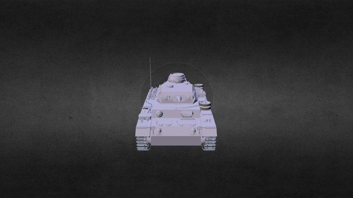 Panzer III Medium Tank - Toshueyi 3D Model