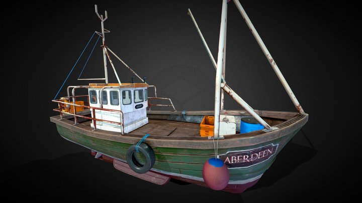 Fishing Boat 3D Model