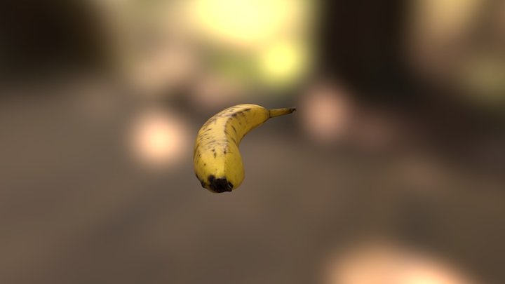 Banana No1 Low 3D Model