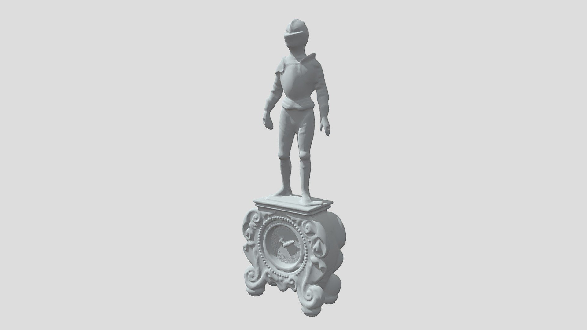 Knight Clock - low poly - 3D model by 3dscanservice [a3f232c] - Sketchfab
