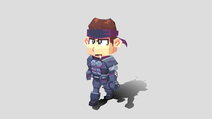 Chibi Snake - Animation 3D Model