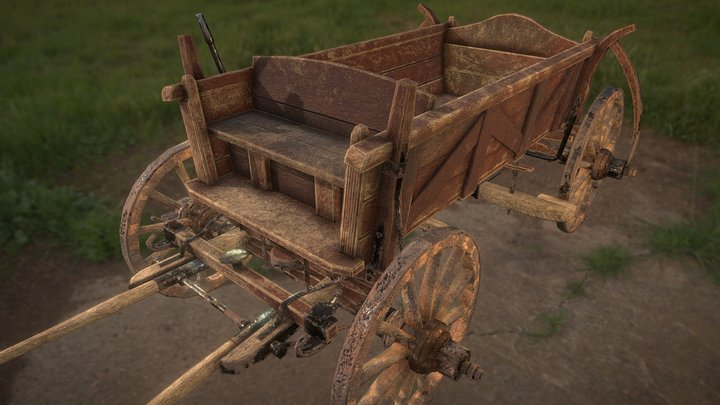 Horse Cart - UE4 Ready 3D Model