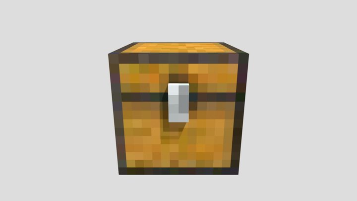 Minecraft Chest 3D Model