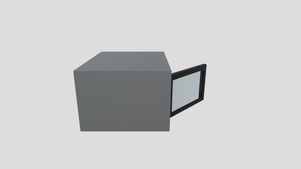 Low Poly Microwave Game ready