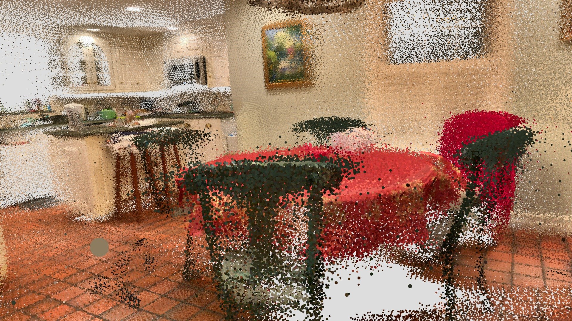 Kitchen - Point Cloud with iPad Lidar
