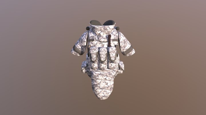 Snow Camo 6B43 6A 3D Model