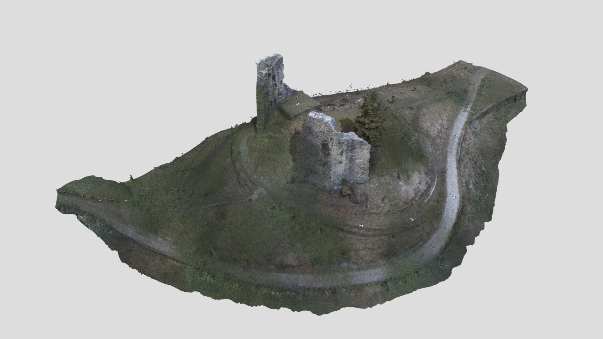 Muovi con le dita il Modello 3D Castello Corzano - 3D model by ...